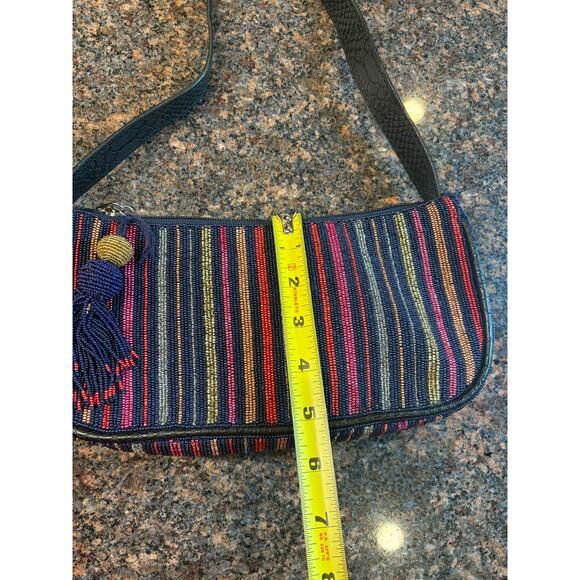 Roller Rabbit Navy Beaded Purse - Picture 9 of 14